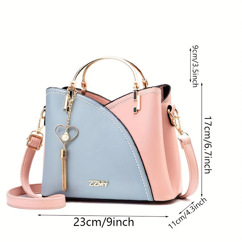 Tassel Crossbody Bag Top Ring Office Purse
