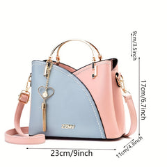 Tassel Crossbody Bag Top Ring Office Purse
