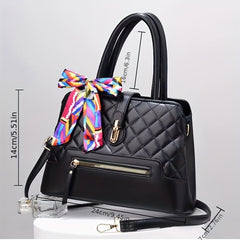 Vintage Quilted Handbag & Shoulder Purse Crossbody Bag