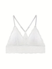 3pcs Lace Camisole Bras Adjustable Straps Multiple Colors