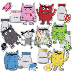 Emotions Little Monster Puppet Book & Apron Set