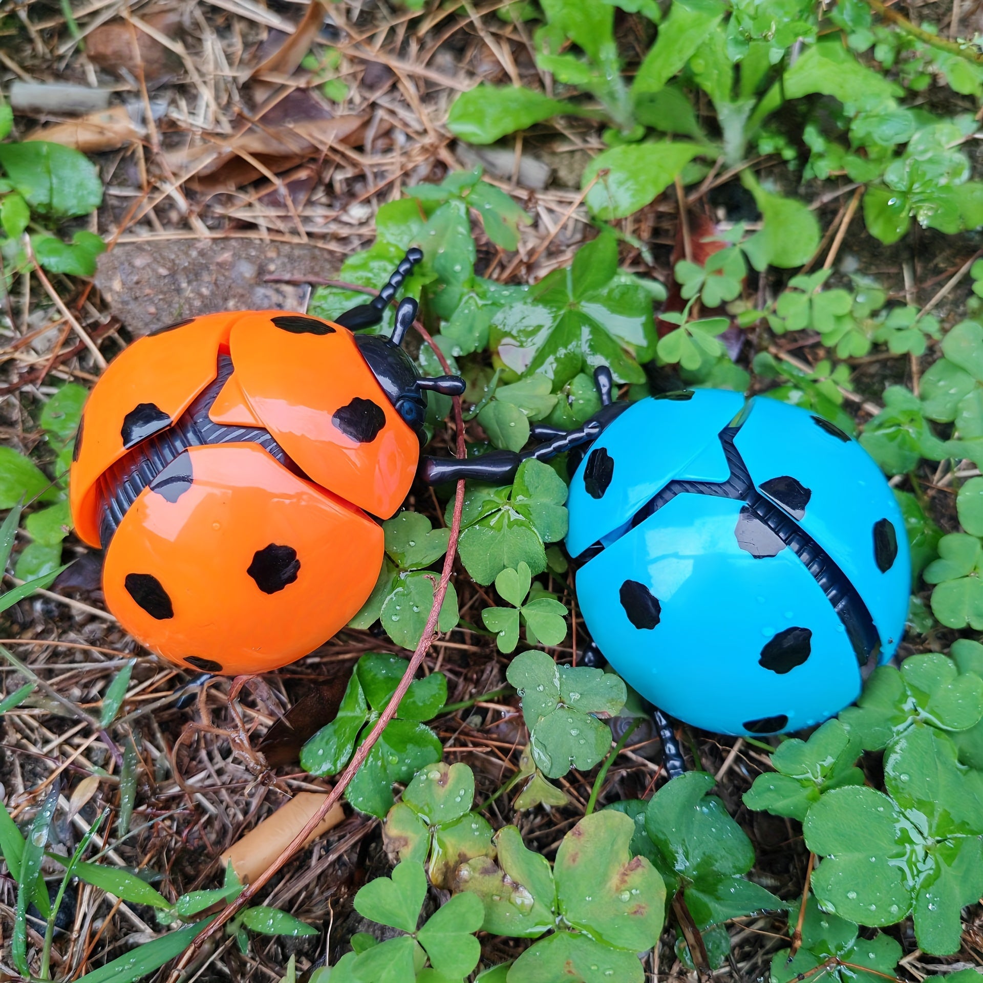 Wind Up Ladybug Moving Wings Insect Playmate Ideal Birthday Present