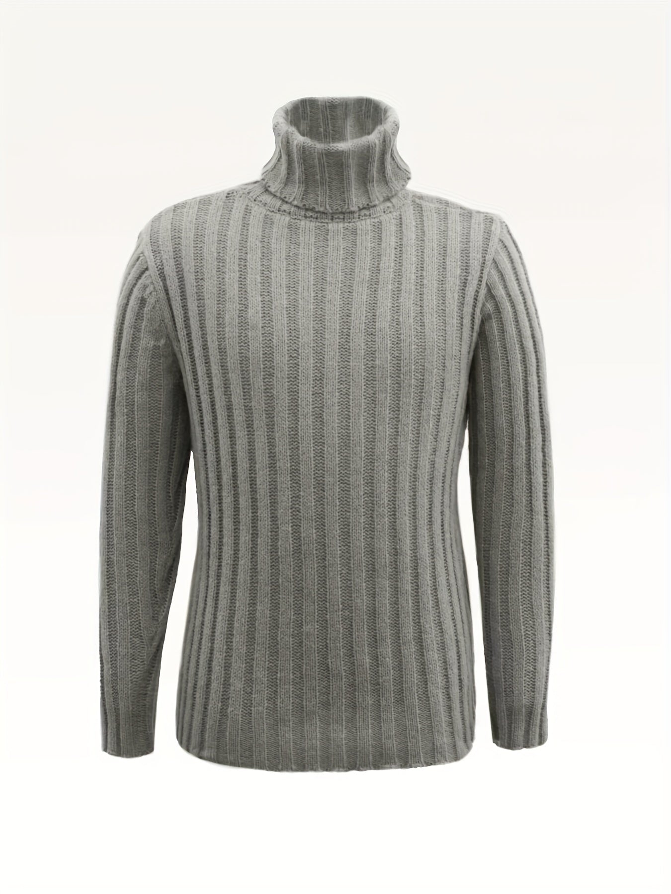 Men's Turtle Neck Cable Knit Sweater