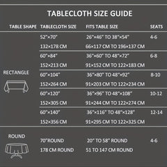 Polyester Tablecloth Christmas Fitted Tablecloth For Harvest Xmas Holiday Winter