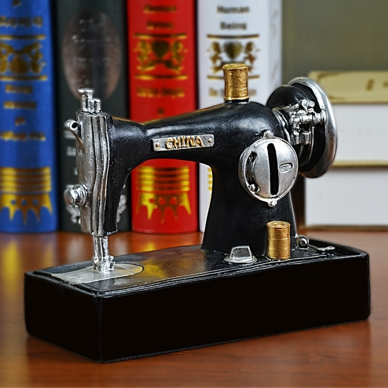 European Retro Resin Ornament Sewing Machine Model Decoration