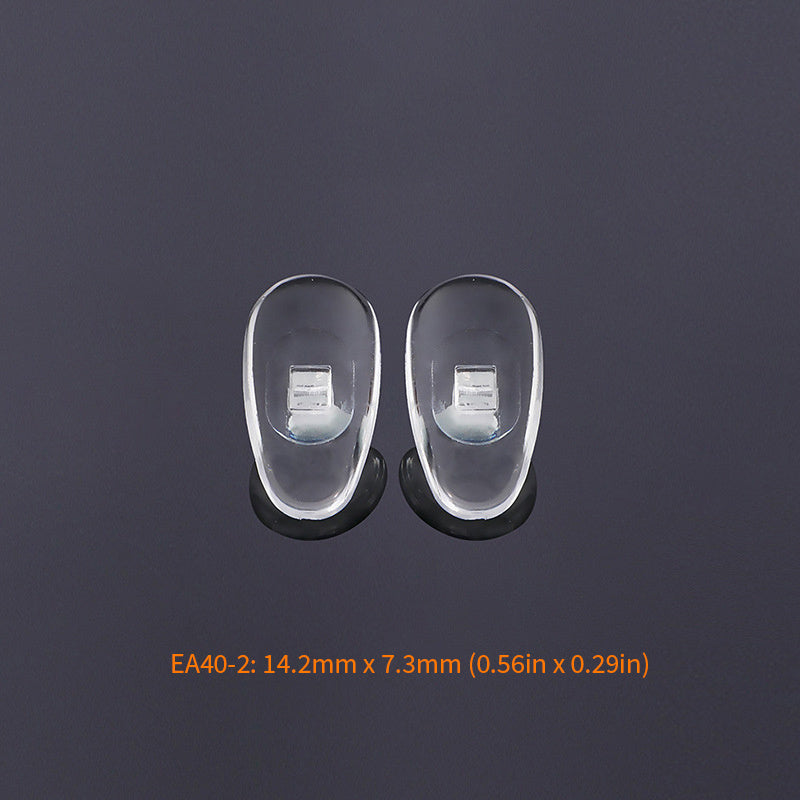 OOLVS Sunglasses Nose Pads 10 Pairs Transparent Silicone Glasses Nose
