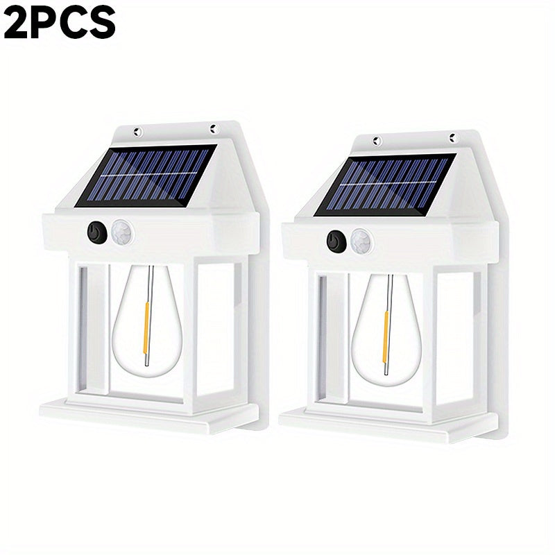 LED Solar Wall Light Motion Sensor Garden Light Dusk To Dawn Outdoor Lighting