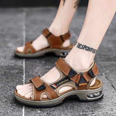 Men's Open Toe Sandals Durable Non Slip Outdoor Hiking Trekking Sandals