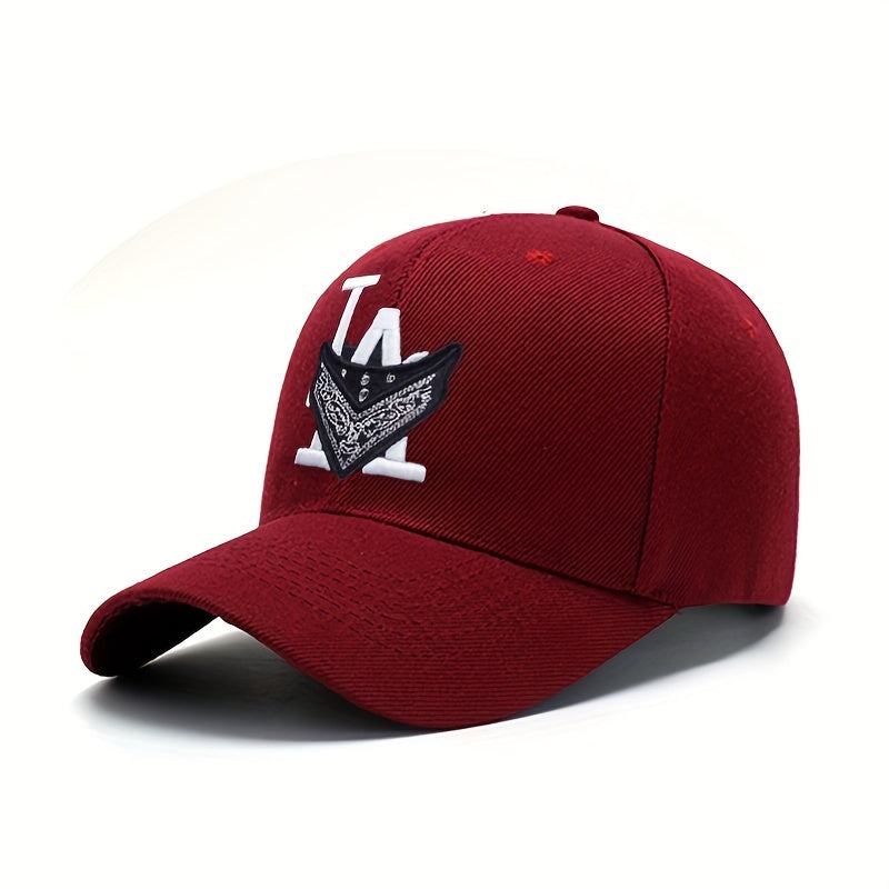 Hip Hop LA Bandana Baseball Cap Embroidered Dad Hat Unisex Sun Hats