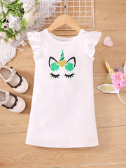 Unicorn & Clover Dress for St Patrick's Party