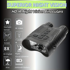 IR Night Vision Binocular Surveillance Exploration