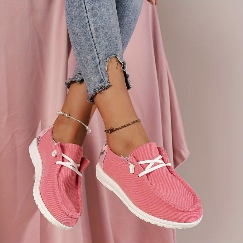 Women's Colorblock Flat Sneakers Slip On Lightweight Non slip Shoes