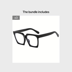 Clear Lens Glasses Square Frame Anti Light Eyeglasses