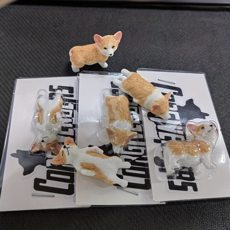 Mini Corgi Car Ornament Model Cake Decoration Bonsai Doll Puppy