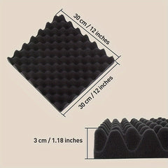 48pcs Sound Absorbing Cotton High Density Egg Cotton Sound Insulation Cotton