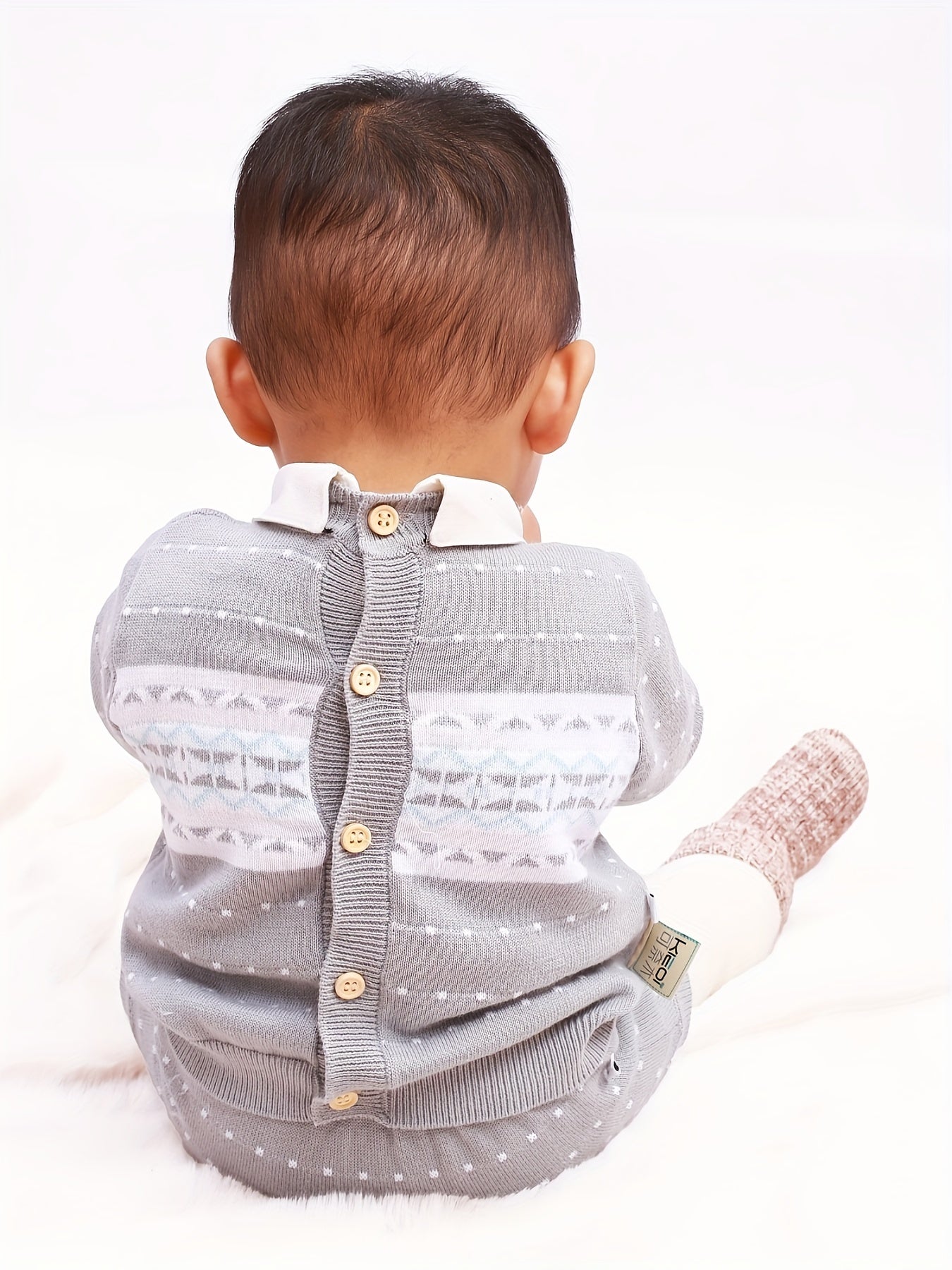 Baby Knitted Preppy Style Sweater Set for Boys and Girls