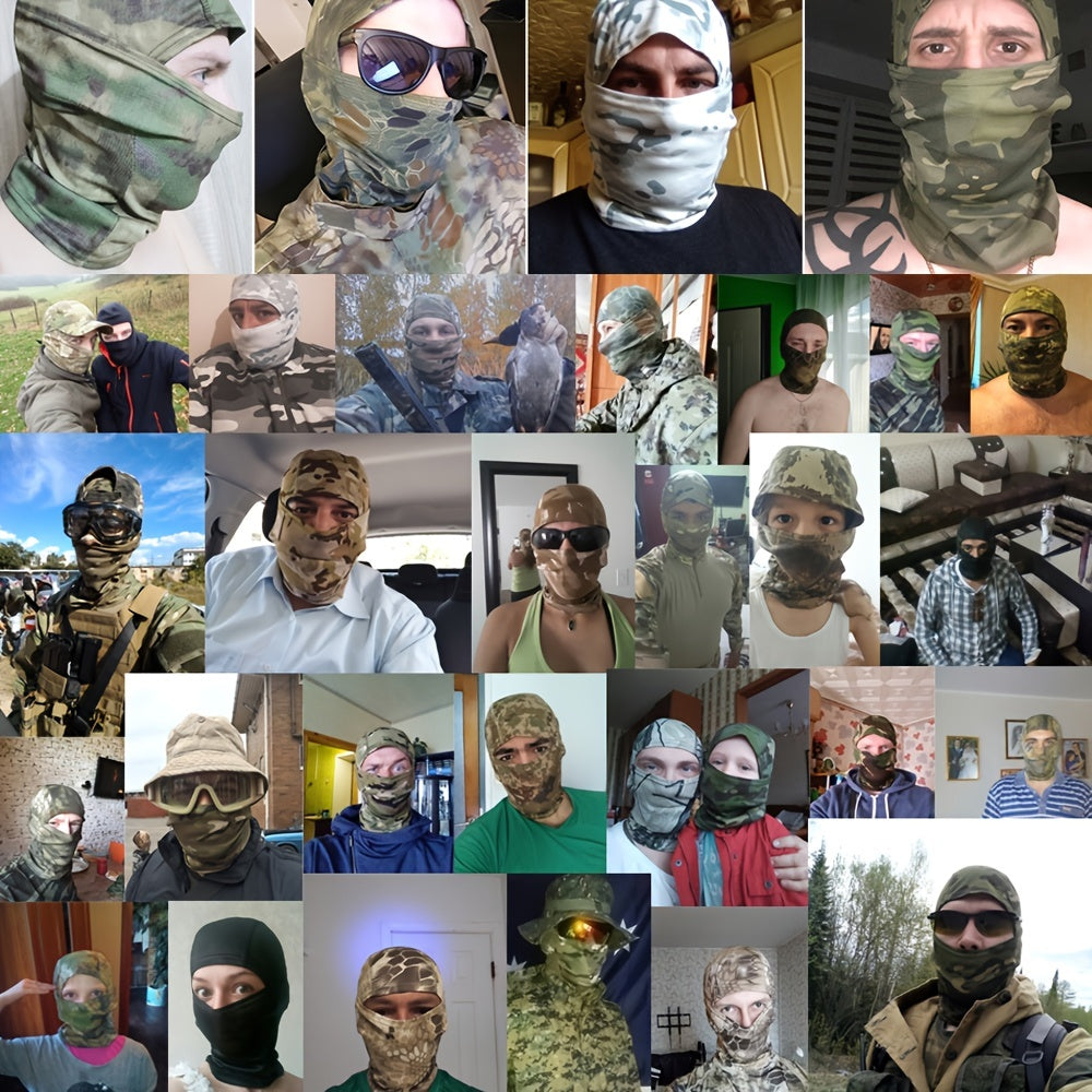 Meromibe Camo Balaclava Face Mask UV Protective Headwear for Outdoor Sports