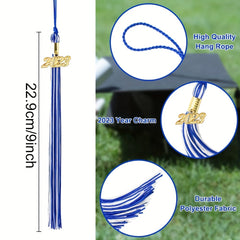 Mixed Two Tone Graduation Tassel Ribbon Cap Decoration for Graduation Party