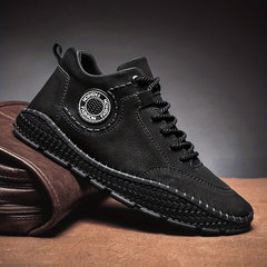 Men's Vintage Stitched High Top Lace Up Boots