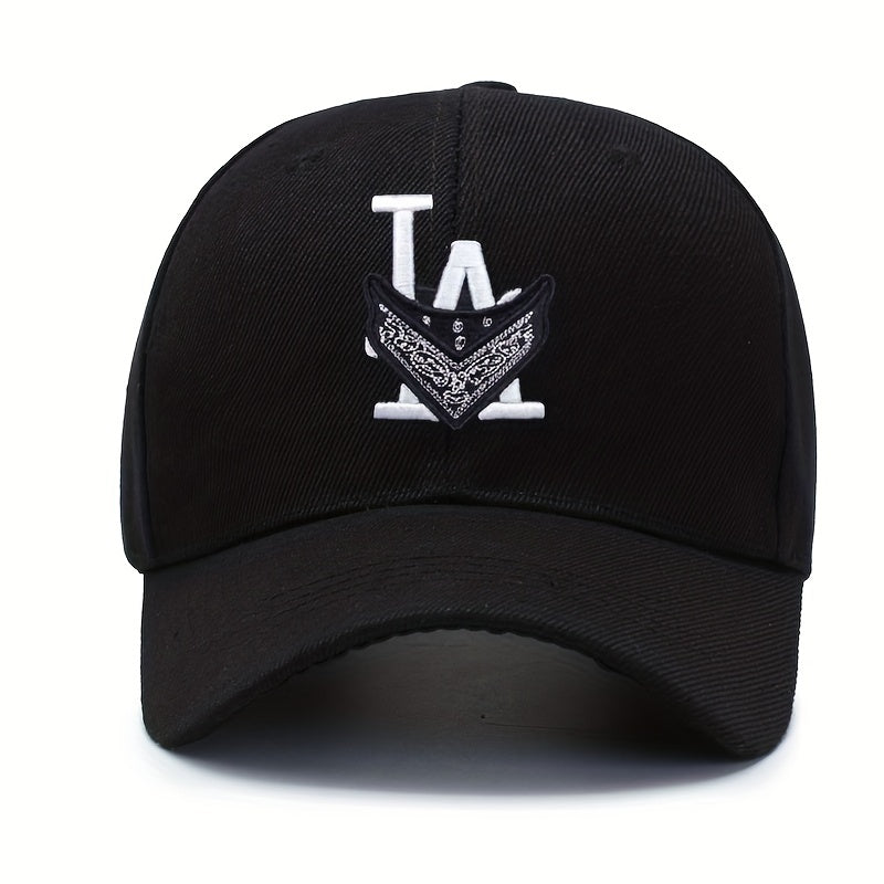 Hip Hop LA Bandana Baseball Cap Embroidered Dad Hat Unisex Sun Hats