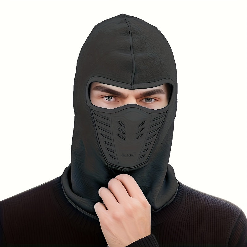 Winter Fleece Hat Neck Gaiter Face Protection Windproof Hat