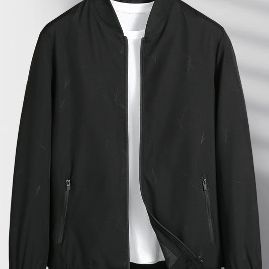 Men's Zipper Baseball Jacket Windproof Casual Spring Autumn
