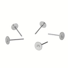 50 Pcs Stainless Steel Post Earring Studs for DIY Jewelry Making