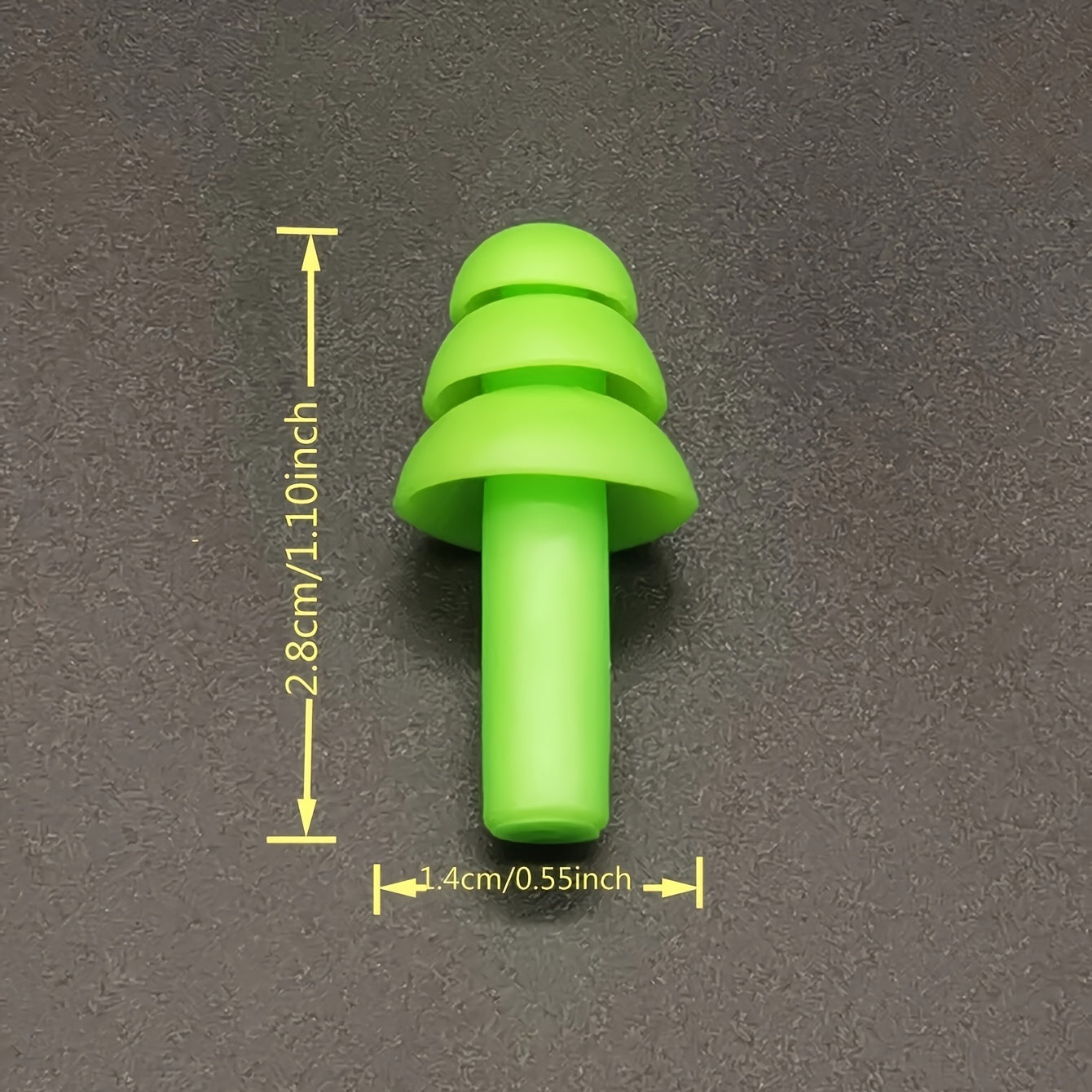 5 Pairs Reusable Silicone Earplugs with Storage Box