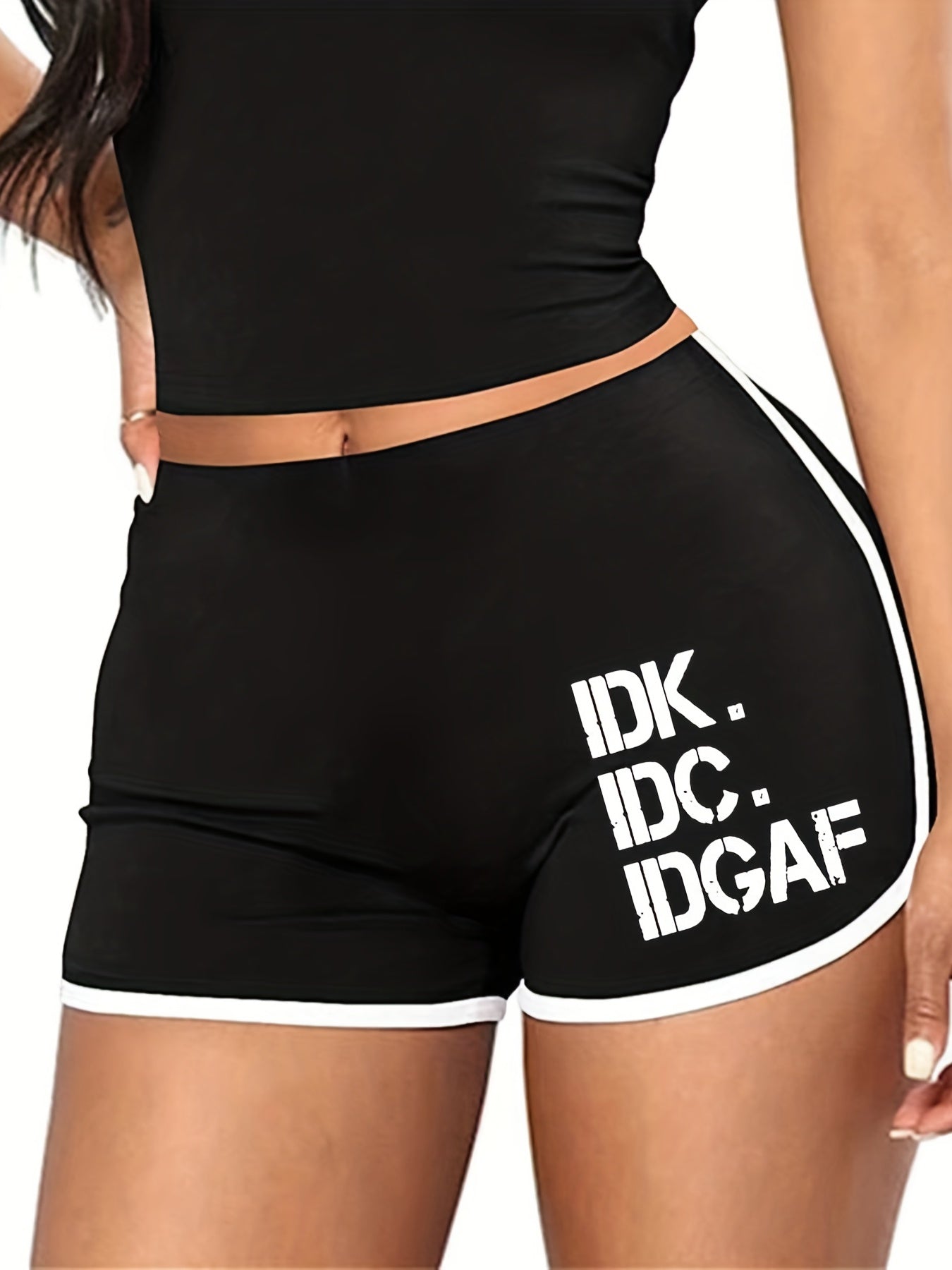  Women's Casual High Rise Skinny Shorts