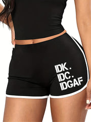  Women's Casual High Rise Skinny Shorts