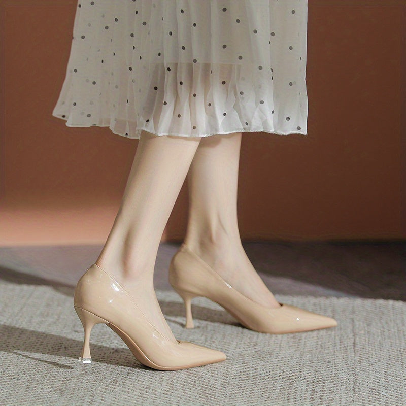 Women's Nude Stiletto Heels Shoes
