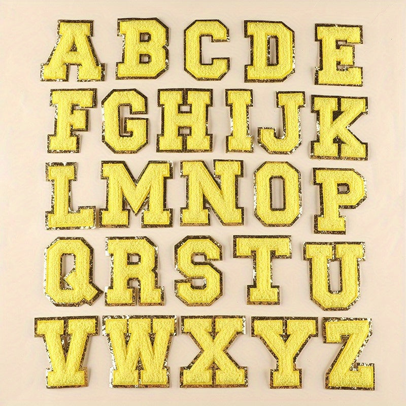 Letter Number Embroidered Iron On Patches for Jackets Hats Bags