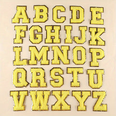 Letter Number Embroidered Iron On Patches for Jackets Hats Bags