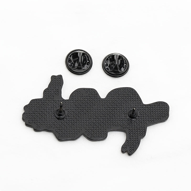 Seaweed Charm Brooch Enamel Safety Pin Punk Style Clothing Bag Accessory