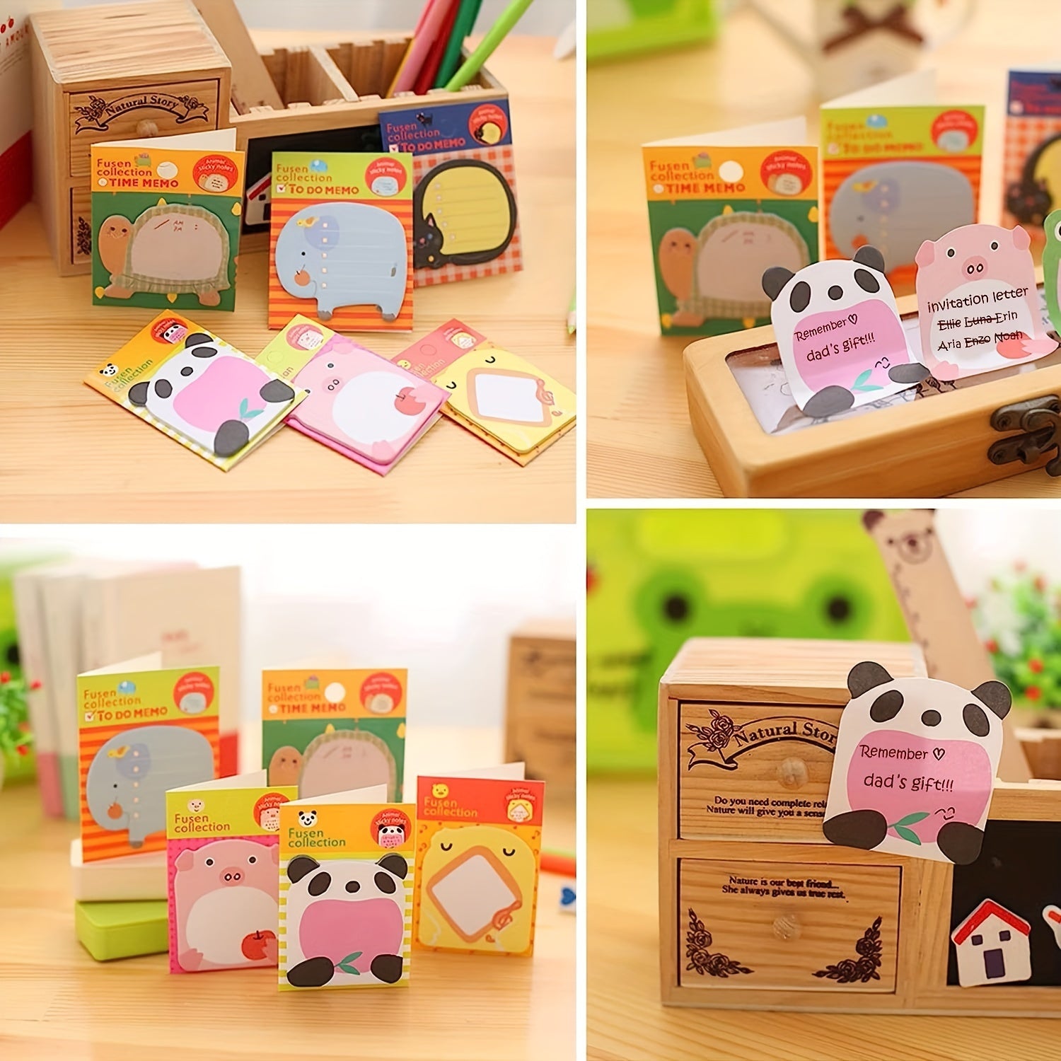 24pcs Cute Animal Sticky Notes for Students Giveaway