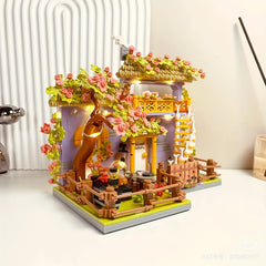 Flower Shop Street Scene Building Blocks Set