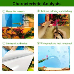 Vase Theme Trash Can Sticker Self Adhesive PVC Decal Outdoor Waterproof