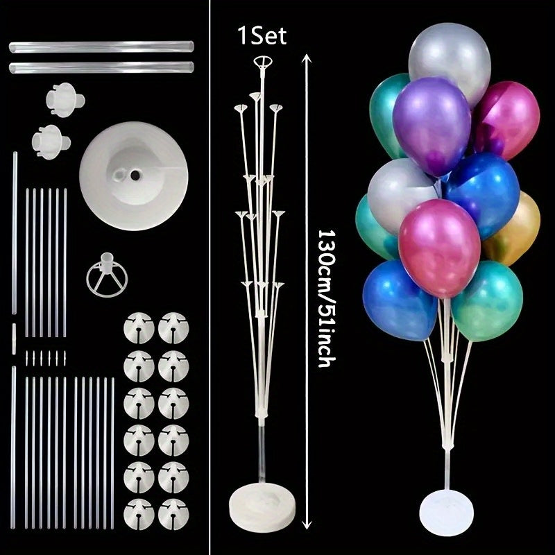 19pcs Tube Balloon Standing Set Balloons Stand Holder for Birthday Party
