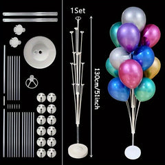 19pcs Tube Balloon Standing Set Balloons Stand Holder for Birthday Party