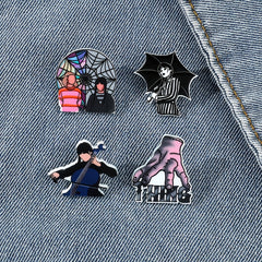 Creative Acrylic Print Brooch Pin for Boys