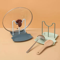 Detachable Pot Lid Organizer Rack Spoon Rest Pots & Pans Holder