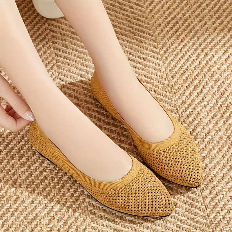 Women's Casual Slip On Point Toe Flat Shoes