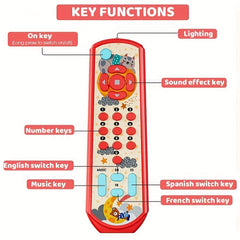 Early Educational TV Remote Control Baby Toy 6 Months Plus
