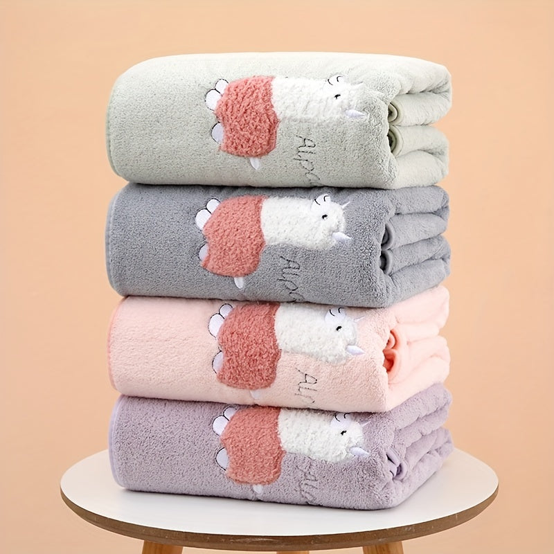 2pcs Embroidered Hand Towel Set Soft Skin-friendly Face Towel