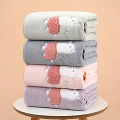 2pcs Embroidered Hand Towel Set Soft Skin-friendly Face Towel