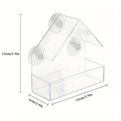 Acrylic Parrot Bird House Outdoor Feeder