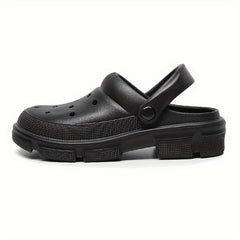 Unisex Solid Hollow Out Clogs Comfy Non Slip Soft Sole Slippers