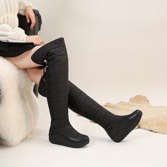 Non Slip Fur Lined Thigh High Snow Boots