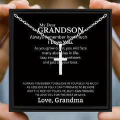 Sterling Silver Cross Necklace for Boys