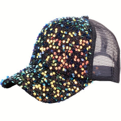 Sequin Baseball Cap Sun Hat for Kids